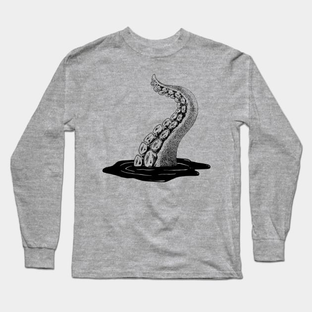 Ink tentacle Long Sleeve T-Shirt by KateBlubird